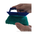 Scrub Pad with Plastic Handle for Kitchen Cleaning